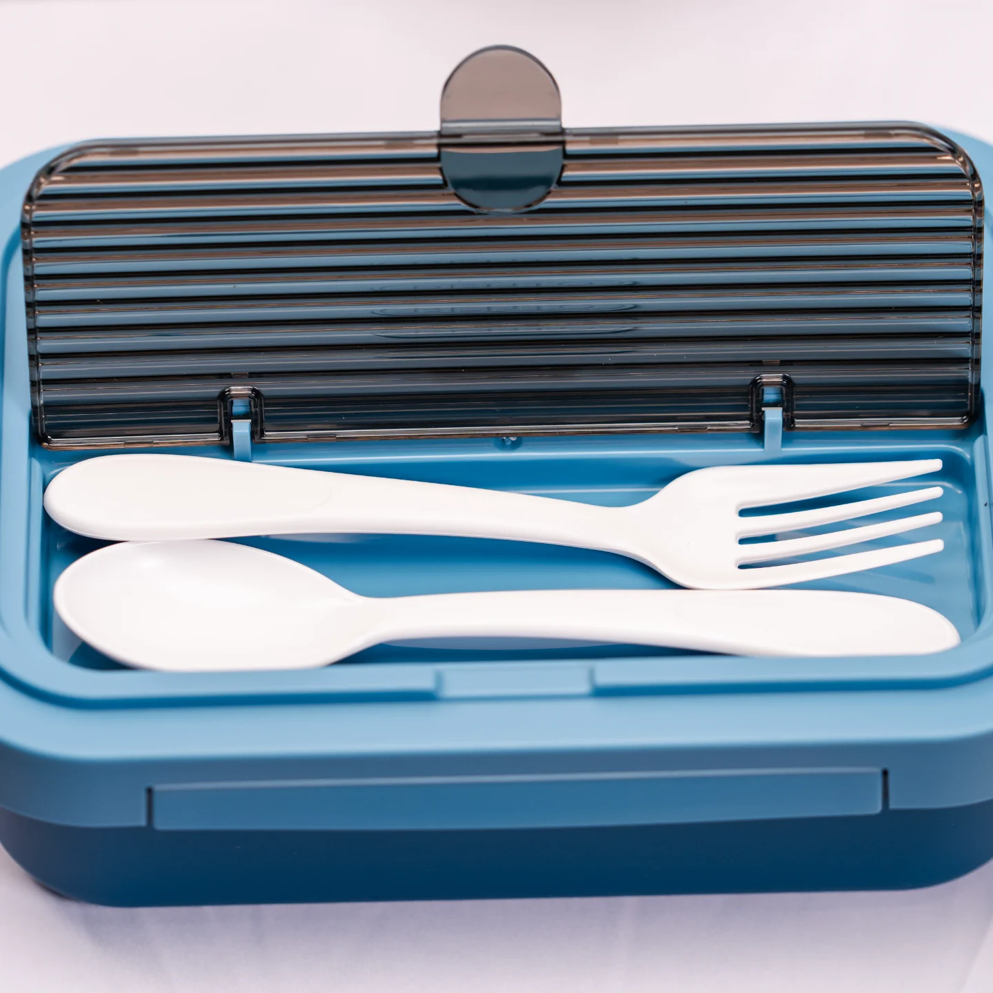 Bento Lunch Box with spoon and fork