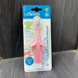 Dr. Brown's Infant-to-Toddler Toothbrush, Elephant, Pink, 1-Pack