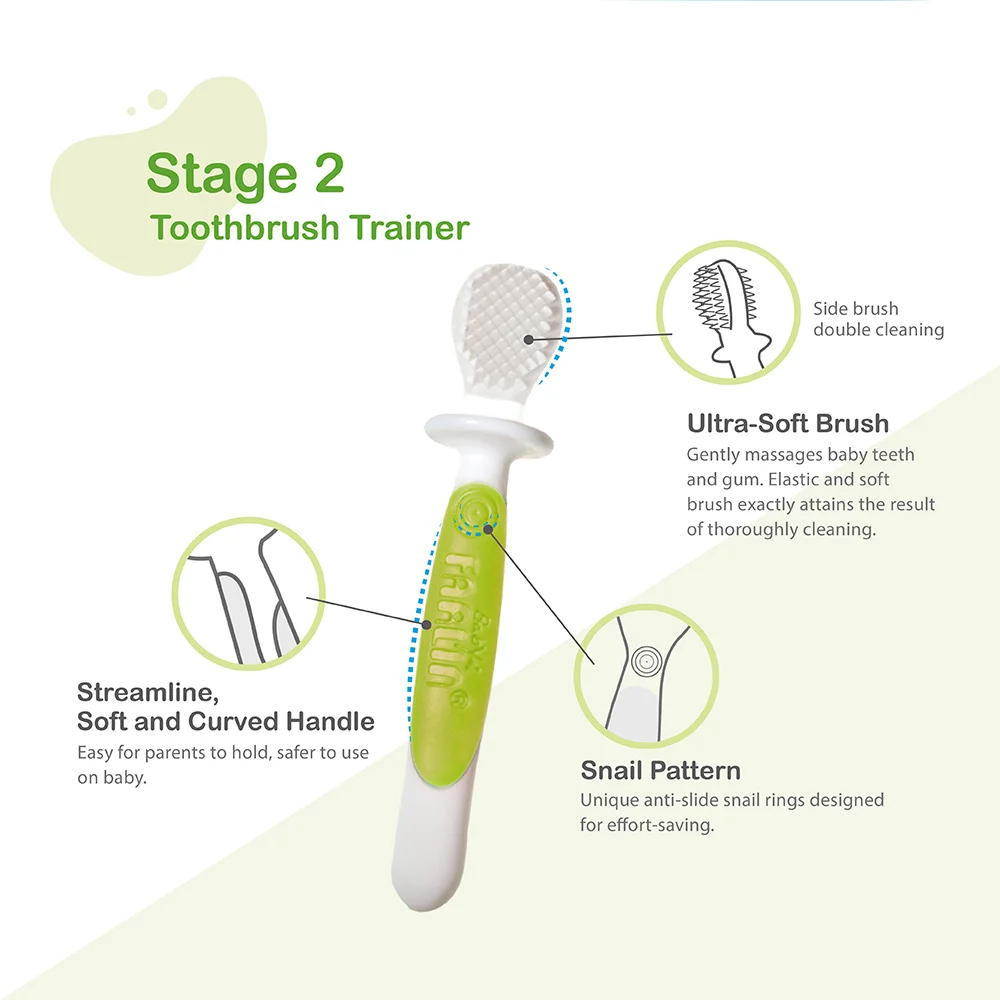 Farlin 3 stage oral hygiene tooth brush - Image 4