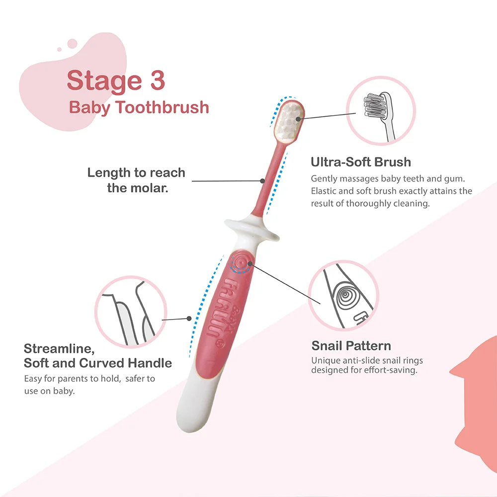 Farlin 3 stage oral hygiene tooth brush - Image 5