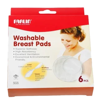Farlin Breast pad - Washable 6pcs